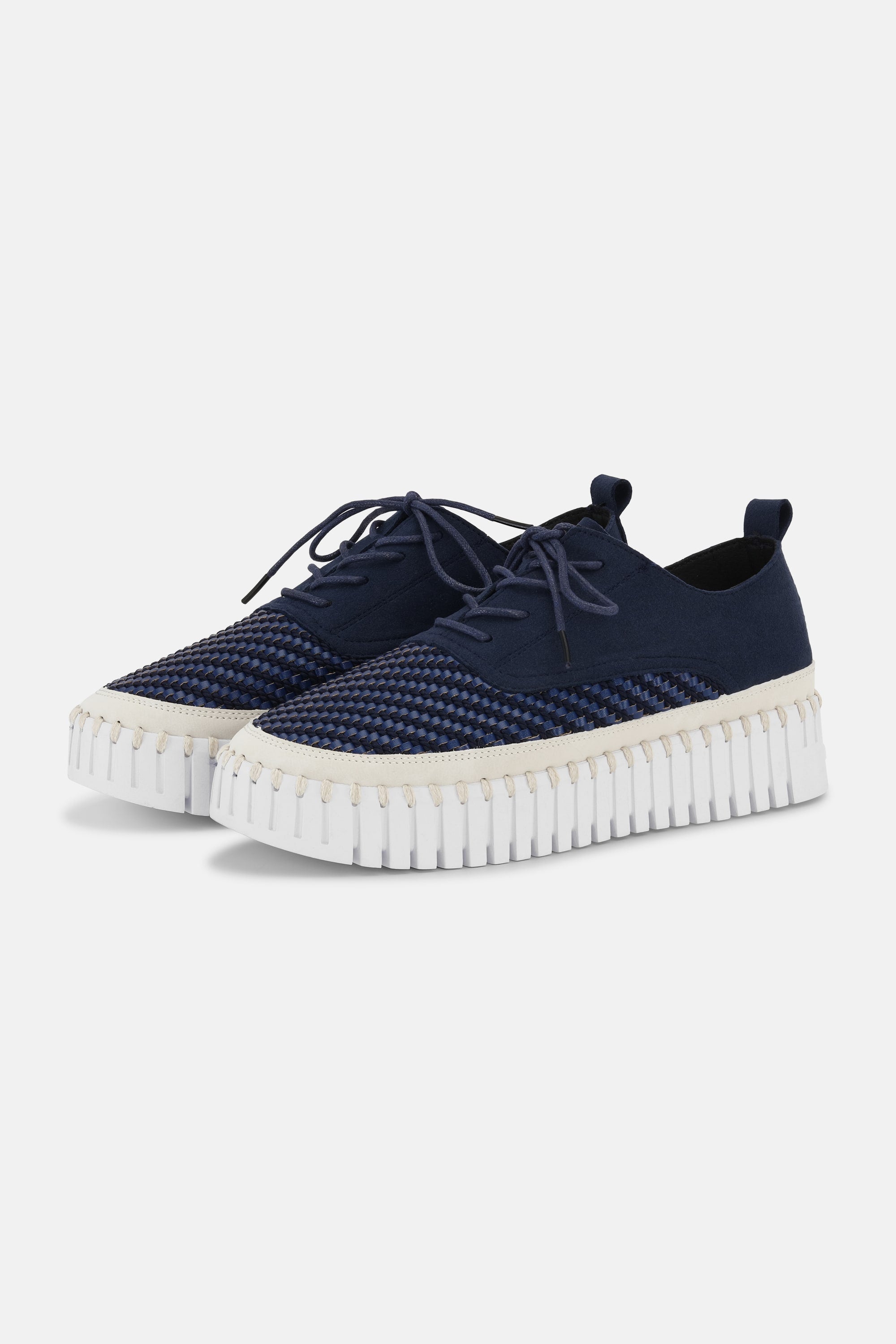 Tulip Sko Med Lisser - Dark Indigo White